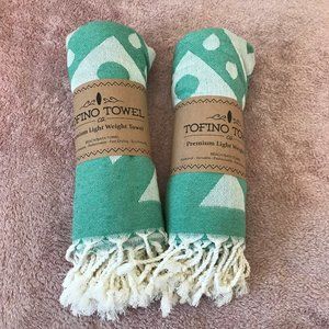 Tofino Towel Beach / Bath Towel x2 - The Radar Series - Turquoise